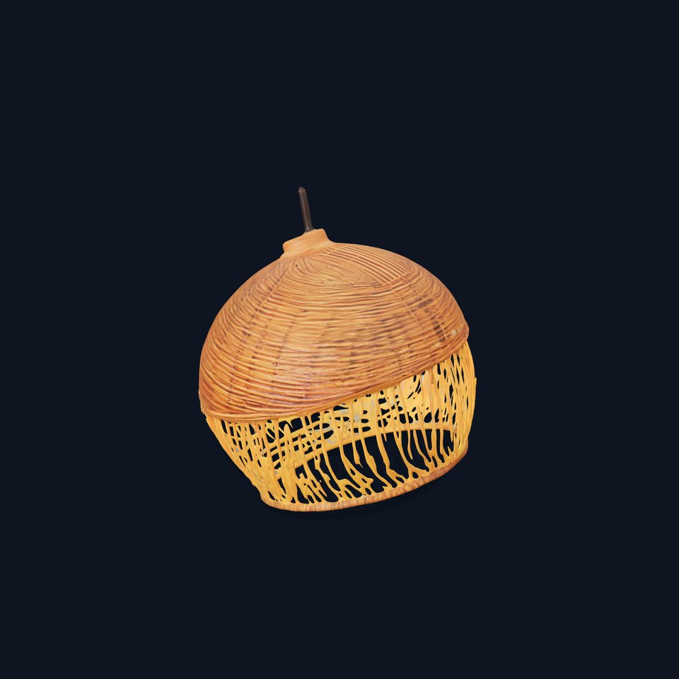 Woven Rattan Lamp Shade Model Pack